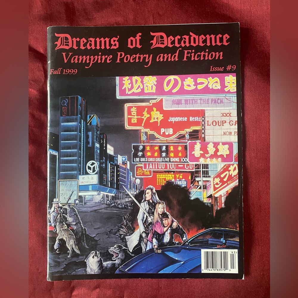 3/$40 - Dreams of Decadence Fall 1999 Issue #9 Vampire Poetry AUTOGRAPHED horror